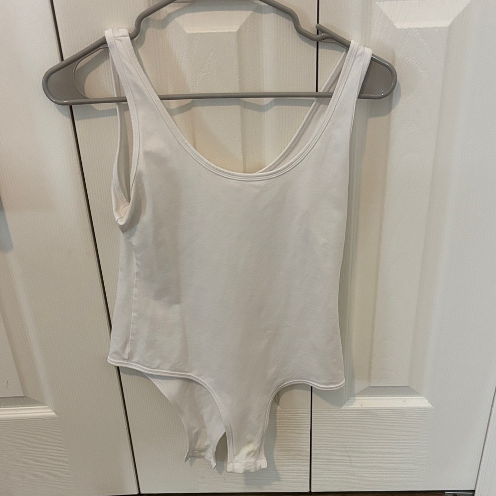 White Sleeveless Bodysuit